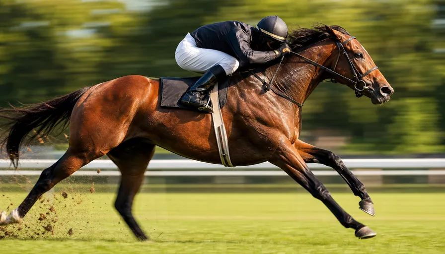 全力で駆け抜ける競走馬のイメージ