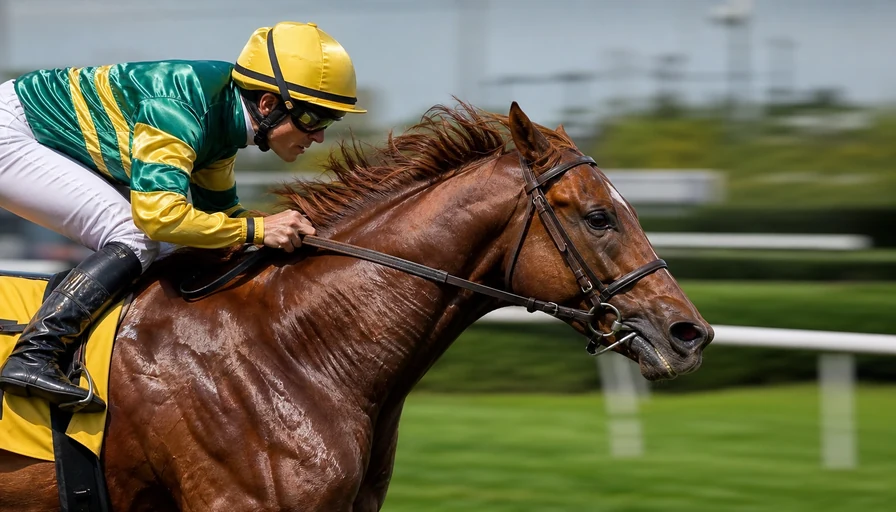 夏の函館でレースに挑む馬のイメージ