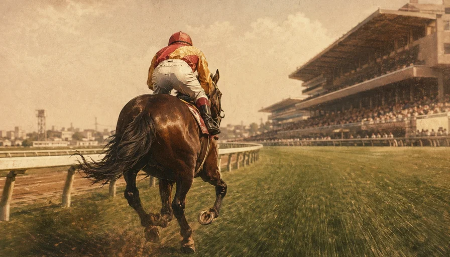 昭和期に活躍したターフの魔術師のイメージイラスト