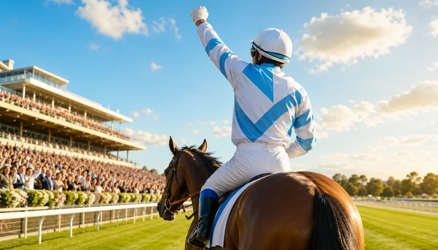 令和を駆ける天才ジョッキーのイメージイラスト